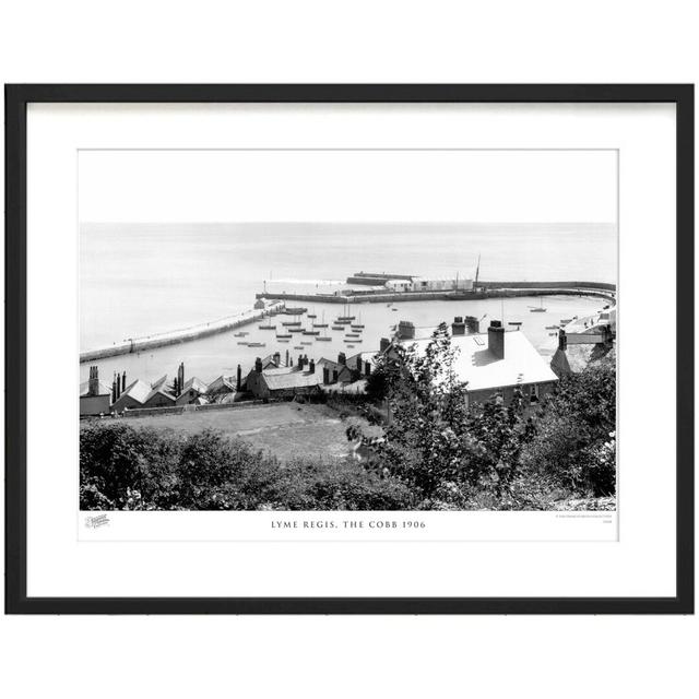 'Lyme Regis, the Cobb 1906' by Francis Frith - Picture Frame Photograph Print on Paper The Francis Frith Collection Size: 28cm H x 36cm W x 2.3cm D on Productcaster.