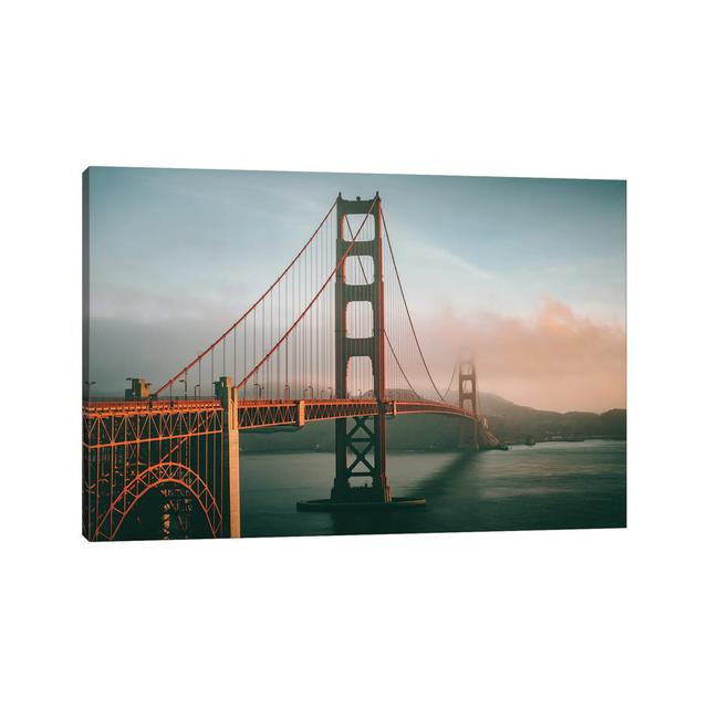 Golden Gate Bridge San Francisco by Karen Mandau - Wrapped Canvas Print Latitude Run Size: 20.32cm H x 30.48cm W x 1.905cm D on Productcaster.