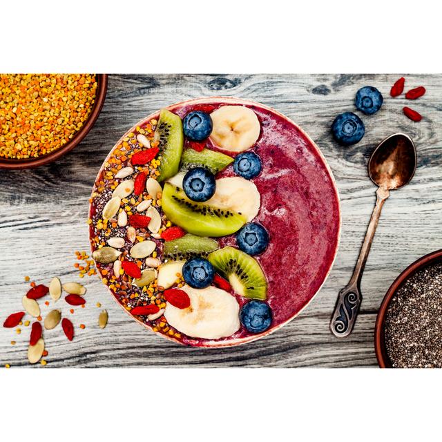 Jacksboro Acai Breakfast Bowl by Sveta_zarzamora - Wrapped Canvas Photograph Latitude Run Size: 81cm H x 122cm W x 3.8cm D on Productcaster.