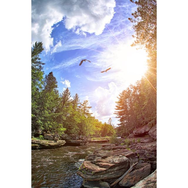 The Kettle River by GeorgePeters - Wrapped Canvas Art Prints Alpen Home Size: 46cm H x 30cm W x 3.8cm D on Productcaster.