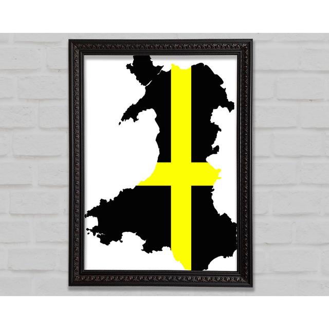 Map Of Wales St. Davids - Single Picture Frame Art Prints Bright Star Size: 118.9cm H x 84.1cm W on Productcaster.