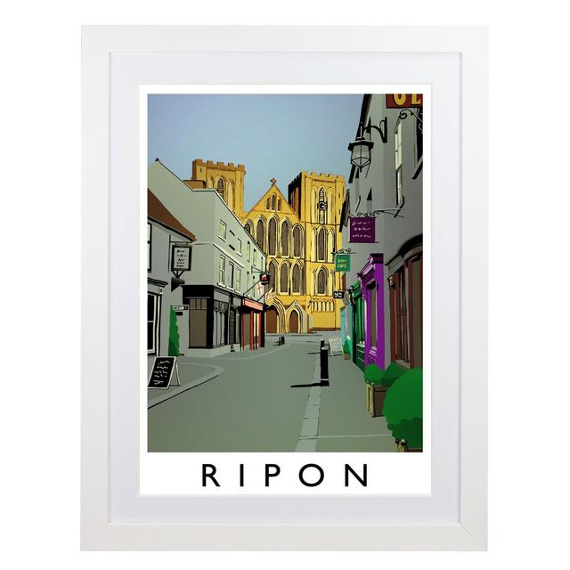 'Ripon 2' by Richard O'Neil - Print George Oliver Size: 43.5 cm H x 33.5 cm W x 2.2 cm D, Format: White Wood Frame on Productcaster.