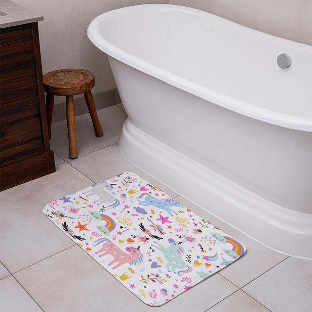 Donterrio Rectangle Bath Mat East Urban Home on Productcaster.