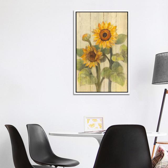 Summer Sunflowers II by Albena Hristova - Gallery-Wrapped Canvas Giclée on Canvas Brambly Cottage Size: 101.6cm H x 66.04cm W x 3.81cm D, Format: Whit on Productcaster.