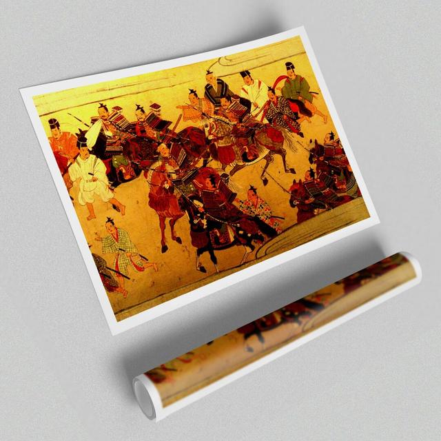 Muromachi Samurai Battle Ethnic - Graphic Art Print on Paper East Urban Home Size: 84.1 cm H x 118.9 cm W on Productcaster.