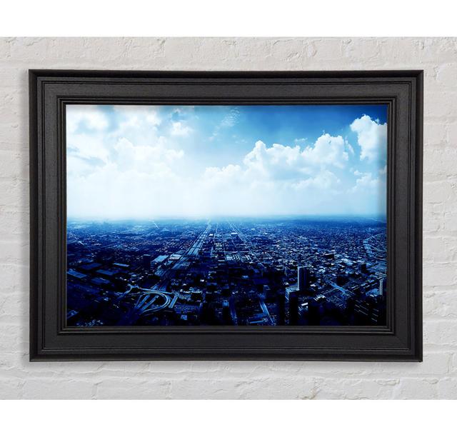 Chicago Blues Framed Print Ebern Designs Size: 29.7cm H x 42cm W on Productcaster.