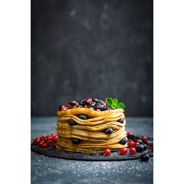 Pancakes by YelenaYemchuk - Wrapped Canvas Print Ebern Designs Size: 30cm H x 20cm W x 3.8cm D on Productcaster.