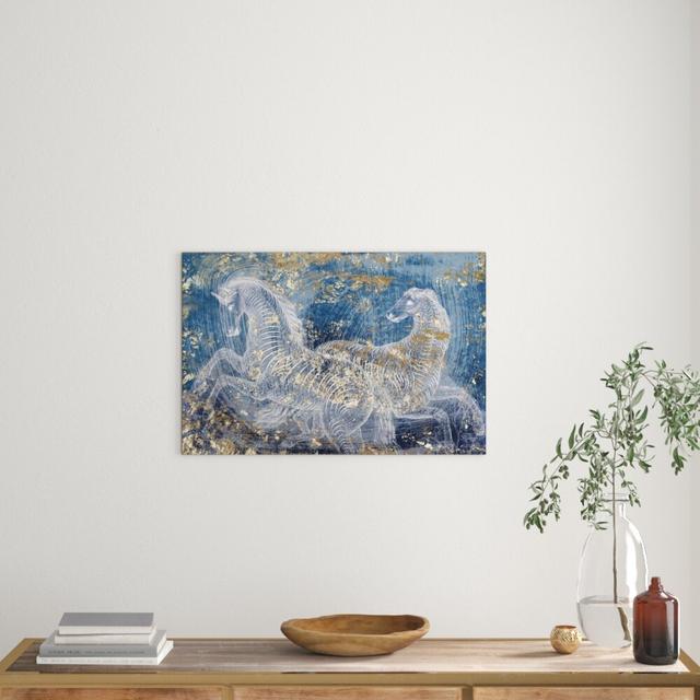 'Typographic Equestrian' Graphic Art on Wrapped Canvas East Urban Home Size: 50.8 cm H x 76.2 cm W on Productcaster.