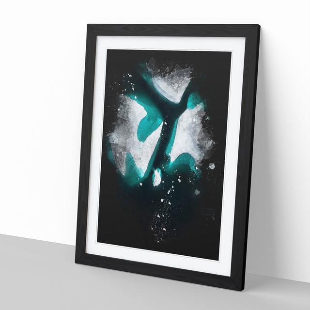 Iceberg in Greenland - Picture Frame Painting East Urban Home Frame Option: Black, Size: 90cm H x 65cm W x 2cm D on Productcaster.