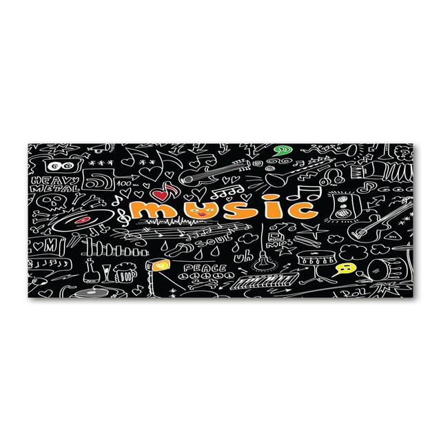 Canvas Print - Wall Art - Prints On Canvas - 125X50 Image Picture Theme: Musical Symbols Maturi on Productcaster.