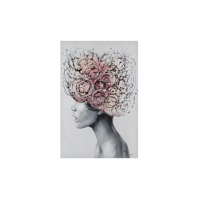 Blossom of Thought Hand-Painted Acrylic Painting Canora Grey on Productcaster.