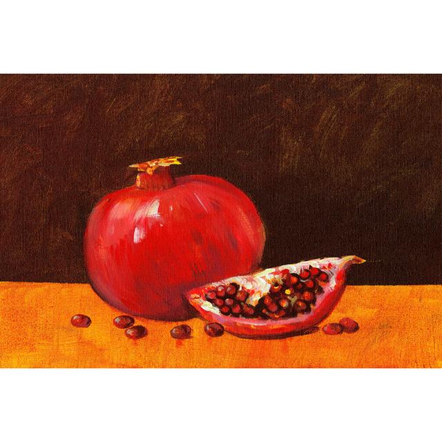 Pomegranate Still Life I by Tim OToole - Wrapped Canvas Print Rosalind Wheeler Size: 51cm H x 76cm W x 3.8cm D on Productcaster.