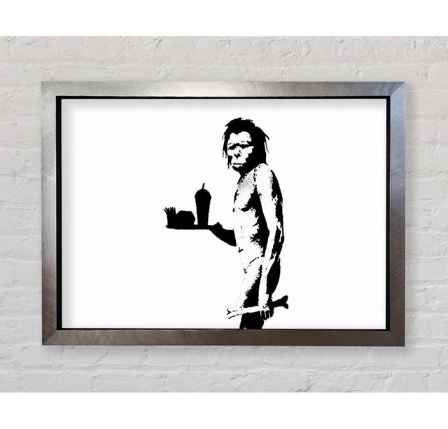 Mcdonalds Caveman - Print Bright Star Colour: White, Size: 59.7cm H x 84.1cm W x 3.4cm D on Productcaster.