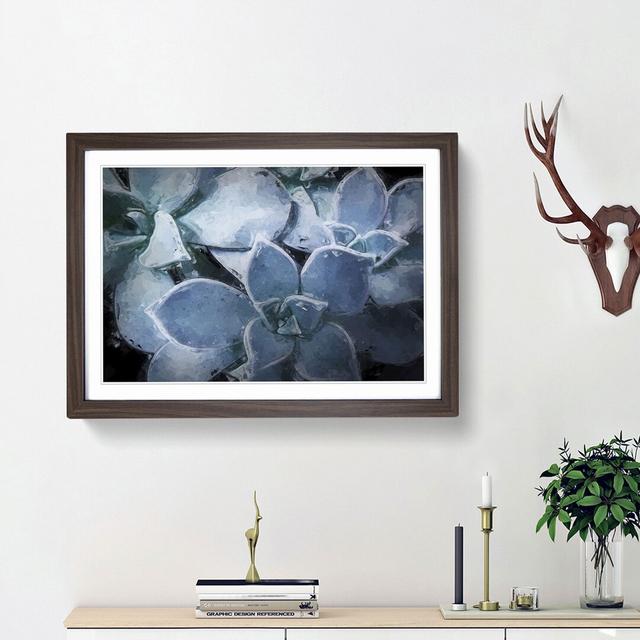 Pale Purple Succulent Plant in Abstract - Picture Frame Graphic Art Print East Urban Home Frame Option: Walnut Framed, Size: 36cm H x 48cm W x 2cm D on Productcaster.