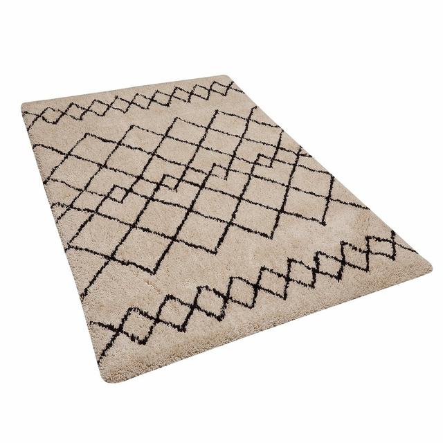 Zinia Geometric Hand Woven Area Rug Bloomsbury Market Rug Size: Rectangle 140 x 200cm on Productcaster.