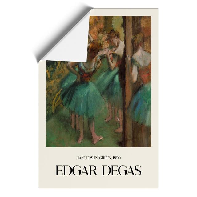 Ballet Ballerina Dancers In Green by Edgar Degas - No Frame Painting East Urban Home Size: 30cm H x 21cm W x 0.1cm D on Productcaster.