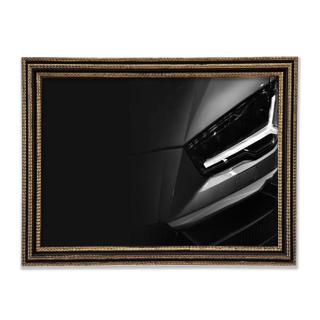 Close Of Headlight On Sports Car - Print Ebern Designs Size: 59.7cm H x 84.1cm W x 3cm D on Productcaster.