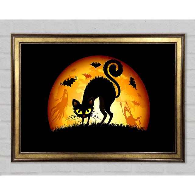 Halloween Cats Bats - Print The Seasonal Aisle Size: 29.7cm H x 42cm W x 1.5cm D on Productcaster.