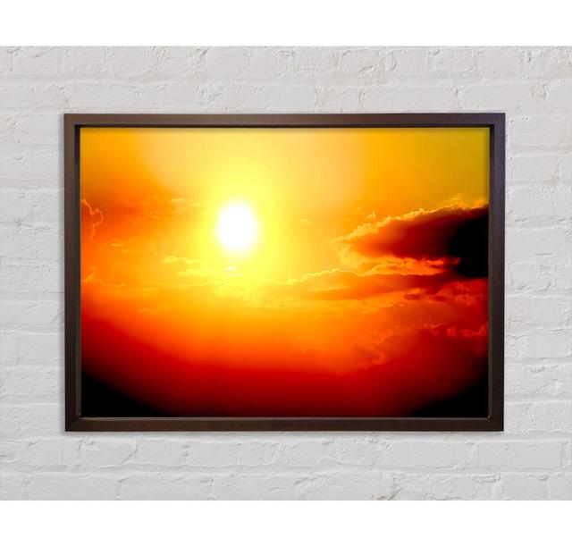 Stunning Sunset Sun Above The Sea - Print Bright Star Size: 84.1cm H x 118.9cm W on Productcaster.