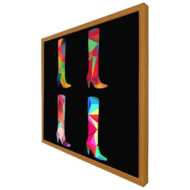 Arrison Geometric Boots - Single Picture Frame Print Metro Lane Format: Oak Framed, Size: 51cm H x 51cm W on Productcaster.