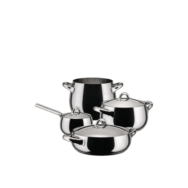 Alessi Mami 4 Piece Stainless Steel (18/10) Cookware Set Alessi on Productcaster.