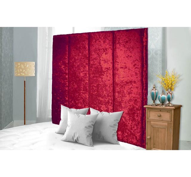 Schaffer Upholstered Headboard Fairmont Park Colour: Red, Size: Double (4'6) on Productcaster.