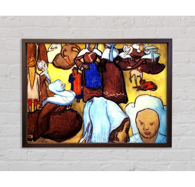 Emile Bernard Breton Women After - Print Bright Star Size: 100.1cm H x 141.4cm W x 3.3cm D on Productcaster.