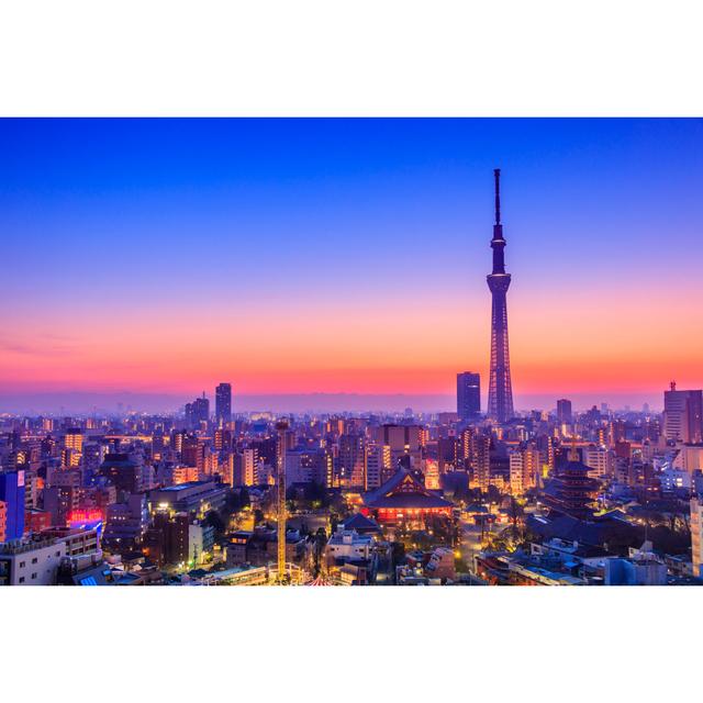 Sunrise Over Tokyo - Wrapped Canvas Print 17 Stories Size: 61cm H x 91cm W on Productcaster.