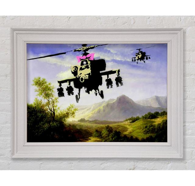 Helicopter Bow Framed Print Happy Larry Size: 29.7cm H x 42cm W x 8cm D on Productcaster.