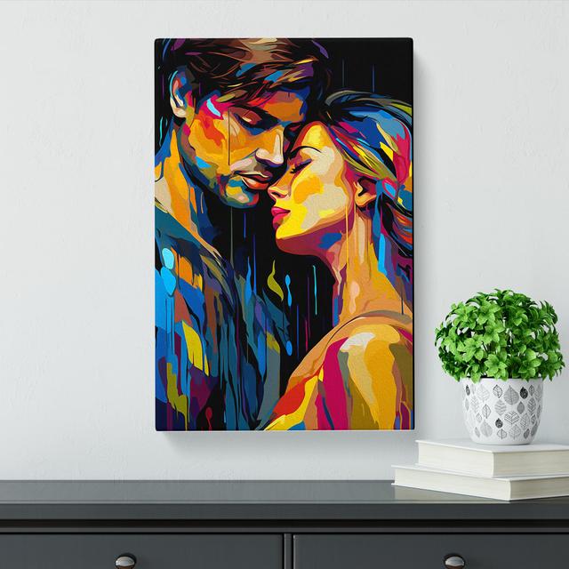 Lovers Pop No.3 - Wrapped Canvas Art Prints Marlow Home Co. Size: 76cm H x 50cm W x 3cm D on Productcaster.