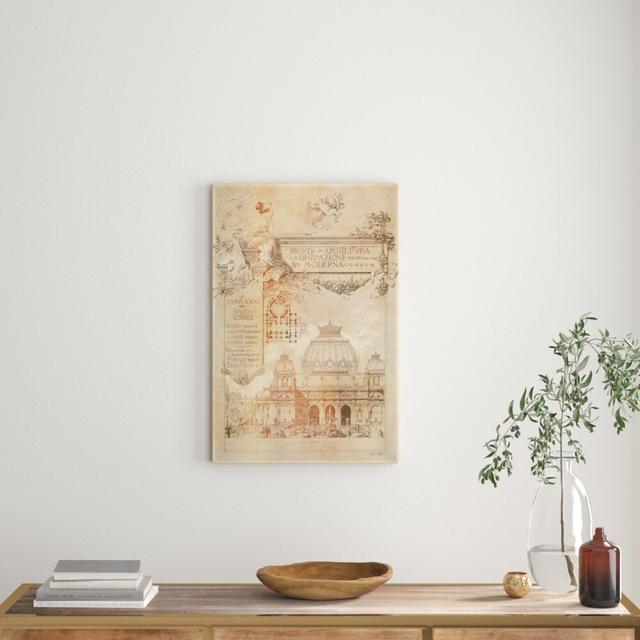 Decorazione Moderna by Oliver Gal - Wrapped Canvas Print East Urban Home Size: 61cm H x 40.6cm W on Productcaster.