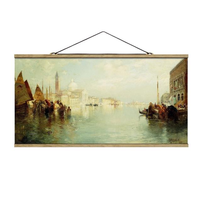 Stoffbild Grand Canal von Thomas Moran Rosalind Wheeler Größe: 25 cm H x 50 cm B x 0,3 cm T on Productcaster.