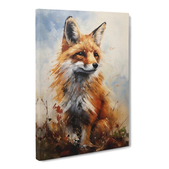 Fox Hard Edge Painting - Art Prints Alpen Home Size: 50cm H x 35cm W x 3cm D on Productcaster.