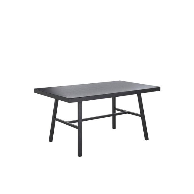 Wanamie Metal Garden Dining Table 150 X 90 Cm Black Ivy Bronx on Productcaster.