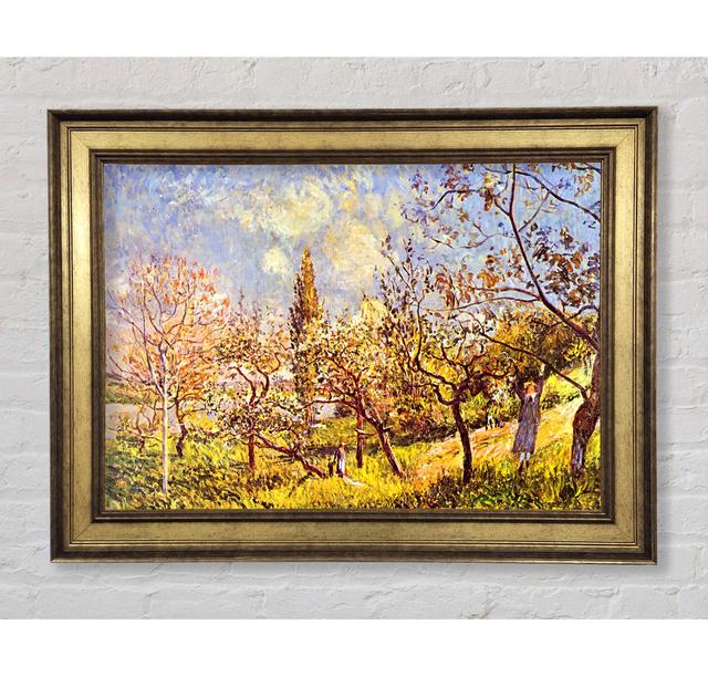 Sisley Ein Obstgarten im Frühling - Einzelner Bilderrahmen Kunstdrucke Rosalind Wheeler Größe: 29,7 cm H x 42 cm B x 8 cm T on Productcaster.