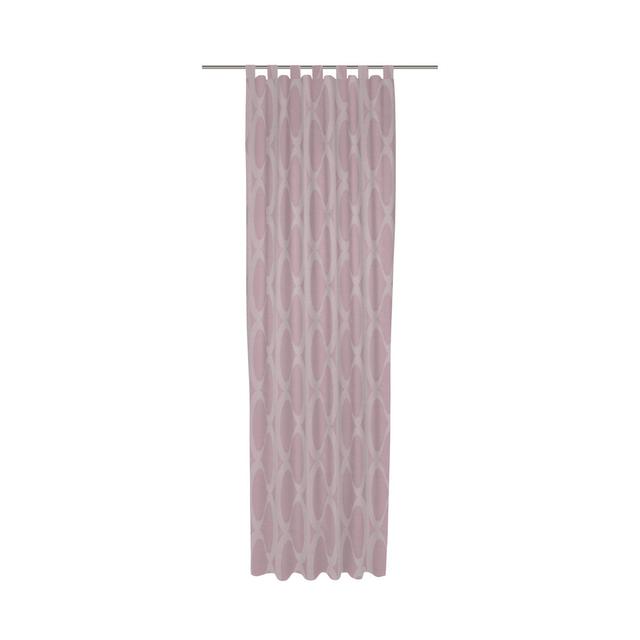 Genora Tab top Room Darkening Single Curtain Ebern Designs Colour: Pink, Size: 245cm H x 135cm W on Productcaster.