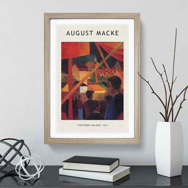 Tightrope Walker Vol.2 by August Macke - Picture Frame Painting East Urban Home Size: 36cm H x 27cm W x 2cm D, Frame Option: Oak Framed on Productcaster.