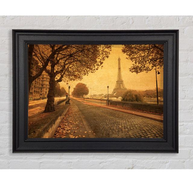 Eiffel Tower Retro 11 - Single Picture Frame Art Prints Latitude Run Size: 84.1cm H x 142.2cm W x 8cm D on Productcaster.