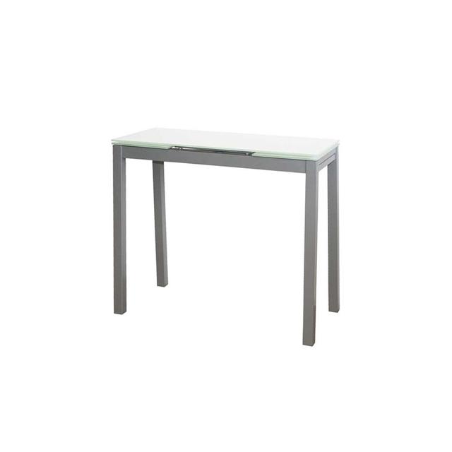 Grafals Extendable Dining Table Ebern Designs Table Top Colour: White on Productcaster.