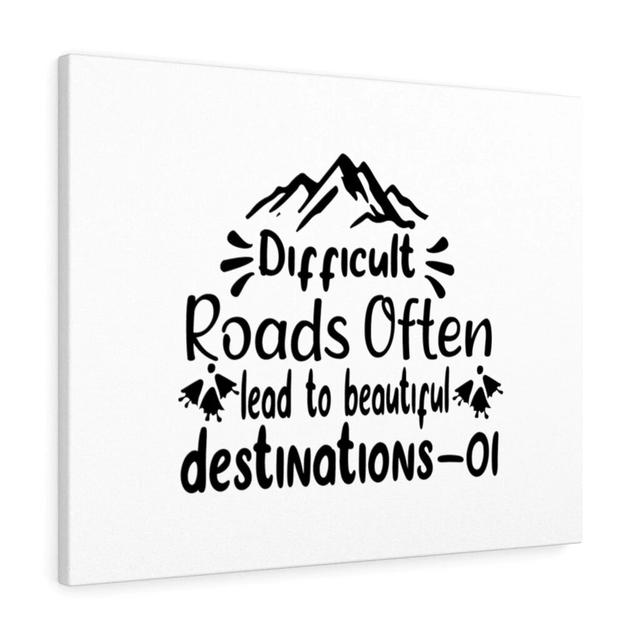 Lead to Beautiful Destinations - Wrapped Canvas Typography Blue Elephant Size: 30cm H x 41cm W on Productcaster.