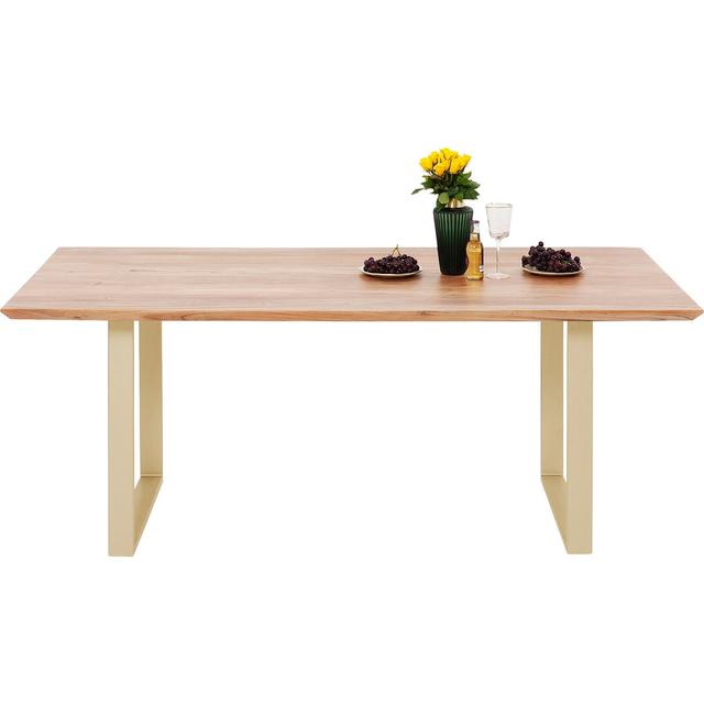 Symphony Dining Table KARE Design Size: 76cm H x 180cm L x 90cm W, Table Top Colour: Brown on Productcaster.