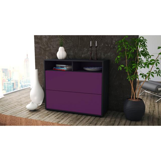 Quarry Sideboard Latitude Run Body and front colour: Anthracite/Purple on Productcaster.