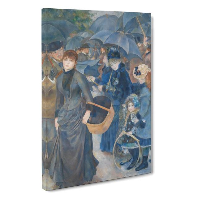 The Umbrellas by Pierre-Auguste Renoir - Wrapped Canvas Painting East Urban Home Size: 50cm H x 35cm W x 3cm D on Productcaster.