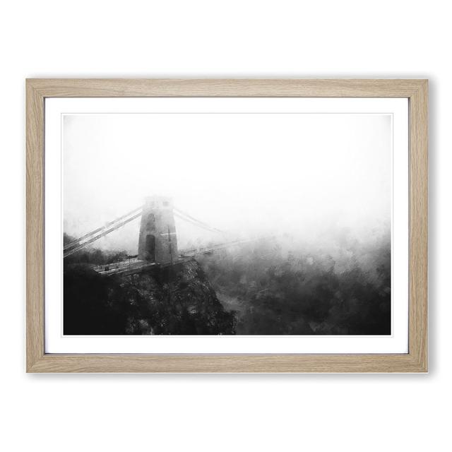 The Clifton Suspension Bridge - Picture Frame Graphic Art East Urban Home Frame Option: Oak Framed, Size: 48cm H x 65cm W x 2cm D on Productcaster.