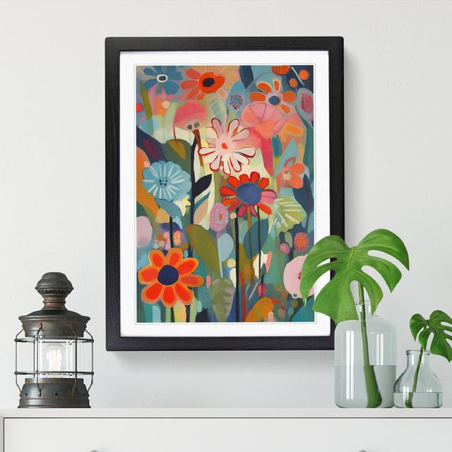 Mixed Flowers Vol.5 - Picture Frame Print Big Box Art Format: Black, Size: 64cm H x 46cm W x 2cm D on Productcaster.