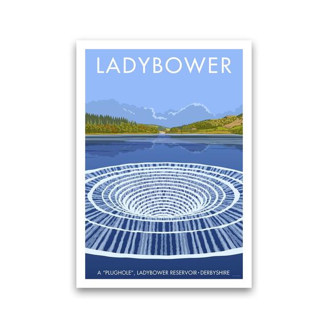 Derbyshire Ladybower by Stephen Millership - Print on Canvas Rosalind Wheeler Format: Paper, Size: 40cm H x 30cm W x 1cm D on Productcaster.