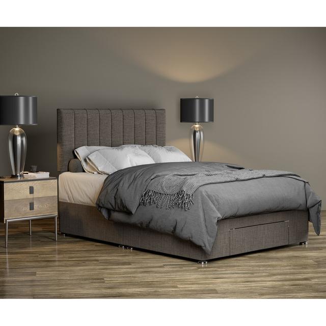 Canadice Divan Bases 17 Stories Colour: Grey, Size: Small Double (4') on Productcaster.