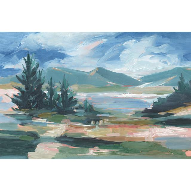 Pastel Lake View I by Ethan Harper - No Frame Print on Canvas Union Rustic Size: 81cm H x 122cm W x 3.8cm D on Productcaster.