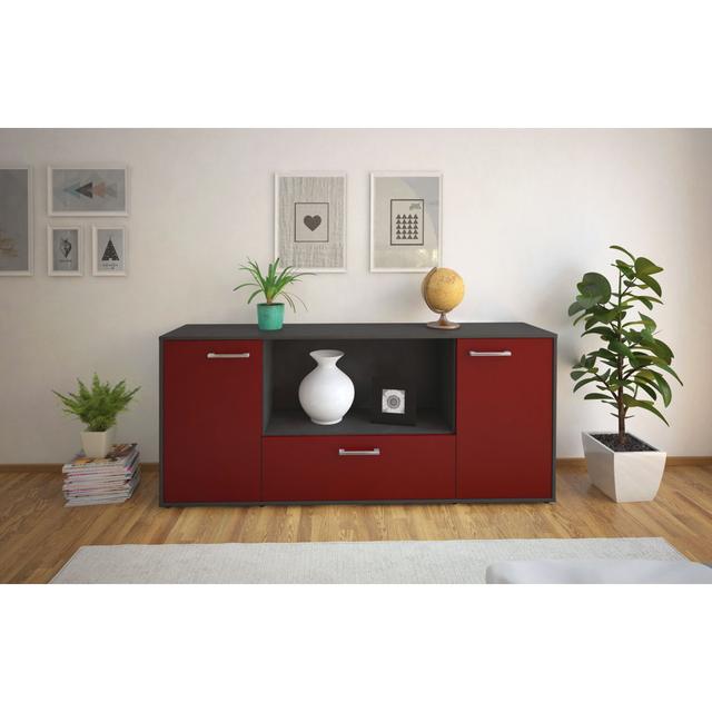 Sideboard Leisy 17 Stories Farbe: Bordeaux/Anthrazit on Productcaster.