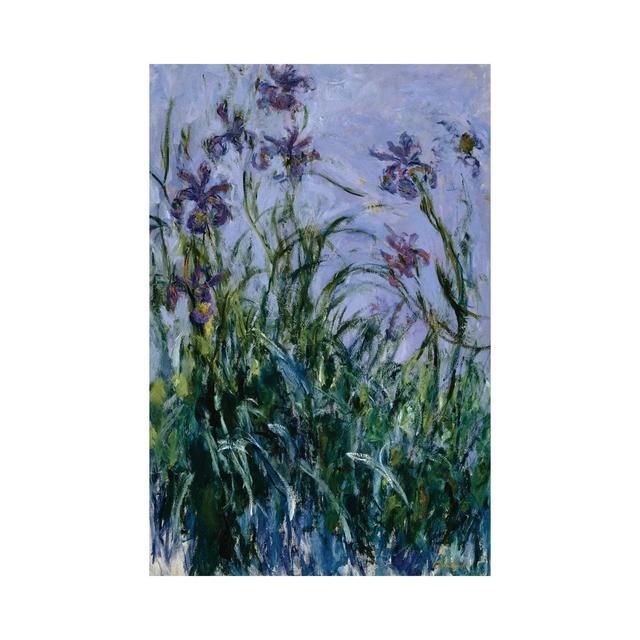 Purple Irises, 1914-17 by Claude Monet - Painting on Canvas Rosalind Wheeler Format: Wrapped Canvas, Size: 66.04cm H x 45.72cm W x 1.91cm D on Productcaster.